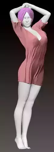 A Wet  Girl bonus nude version