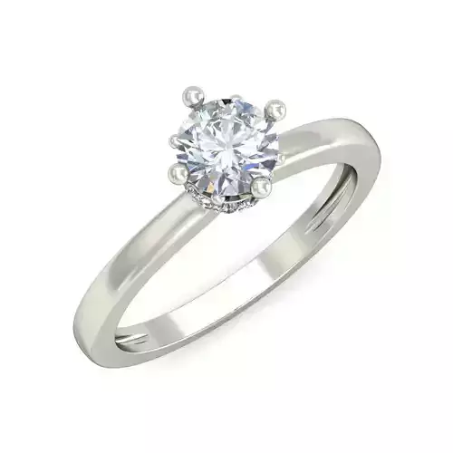 Solitaire Engagement Wedding Women Ring