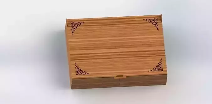 Laser cut wooden box