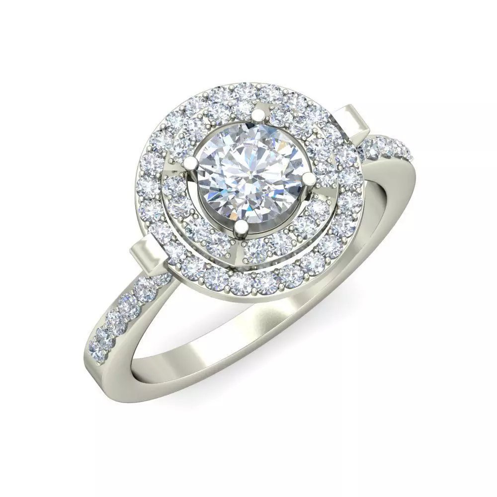 Women Wedding Engagement Ring 3D print model