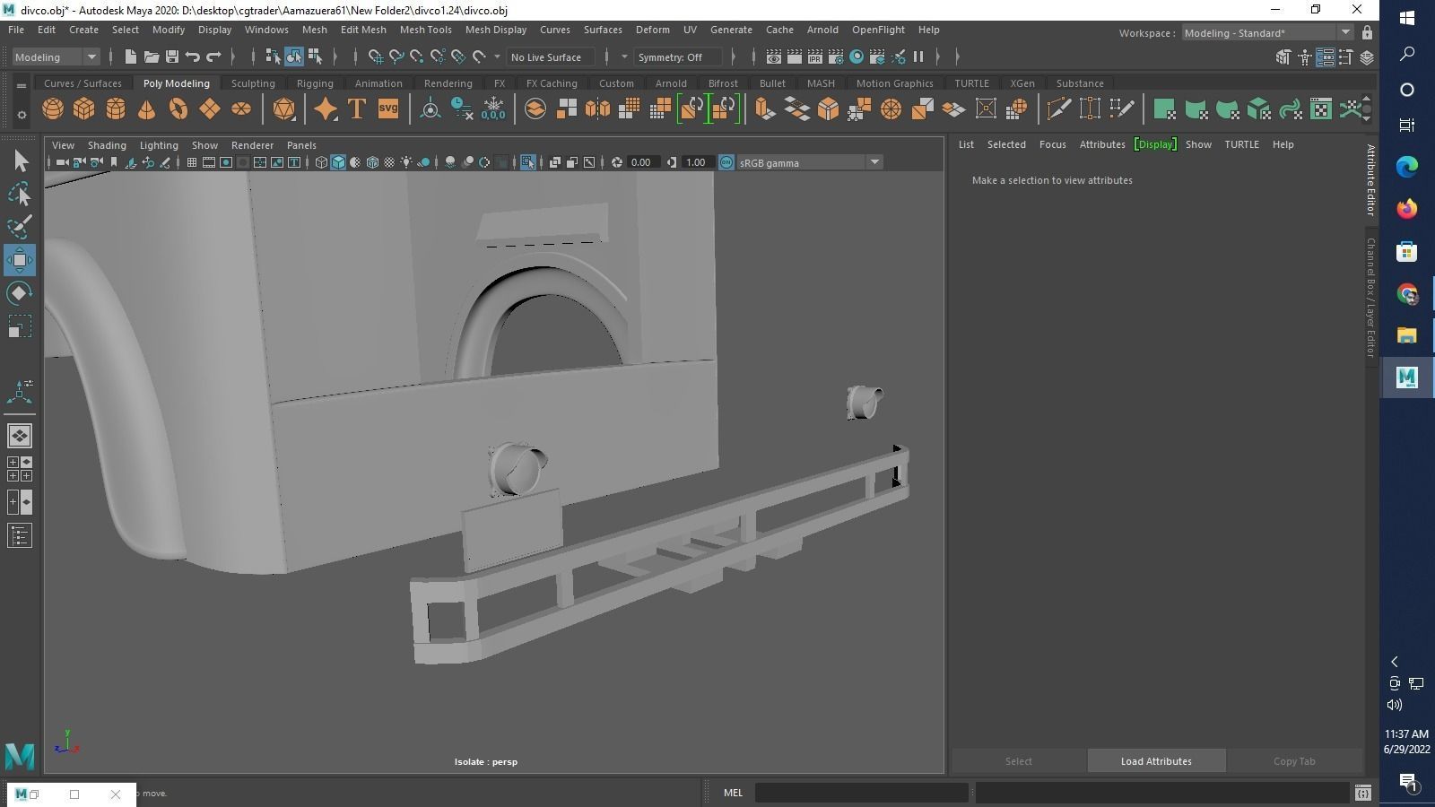 Divco 206 Milk Truck 1953 3D print model_35
