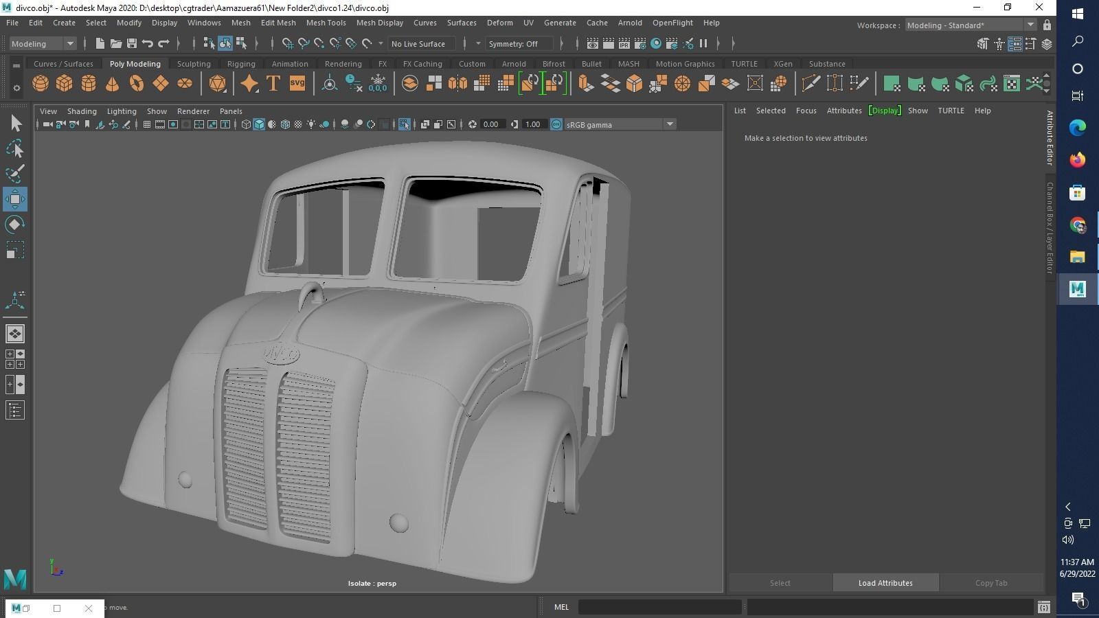 Divco 206 Milk Truck 1953 3D print model_16