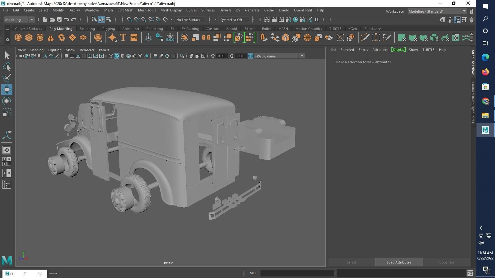 Divco 206 Milk Truck 1953 3D print model_19