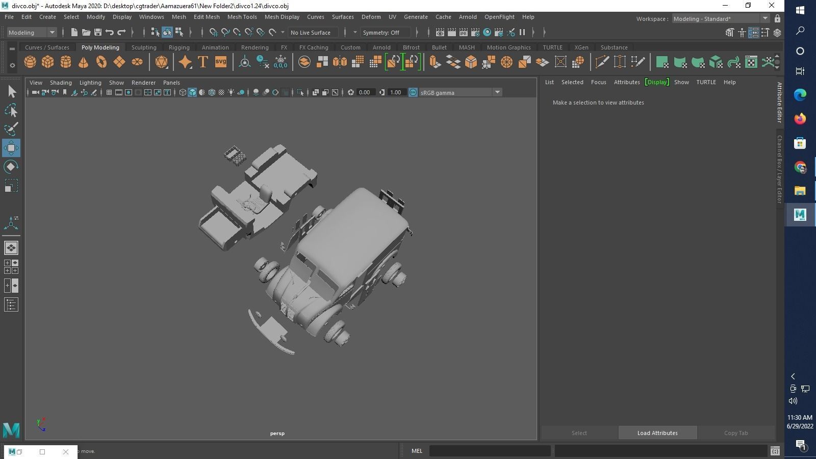 Divco 206 Milk Truck 1953 3D print model_32