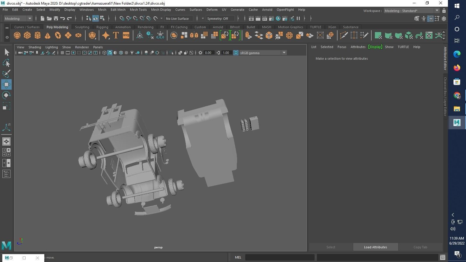 Divco 206 Milk Truck 1953 3D print model_36