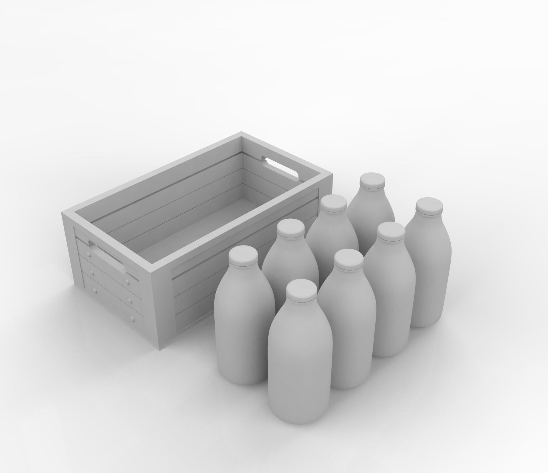 Divco 206 Milk Truck 1953 3D print model_14