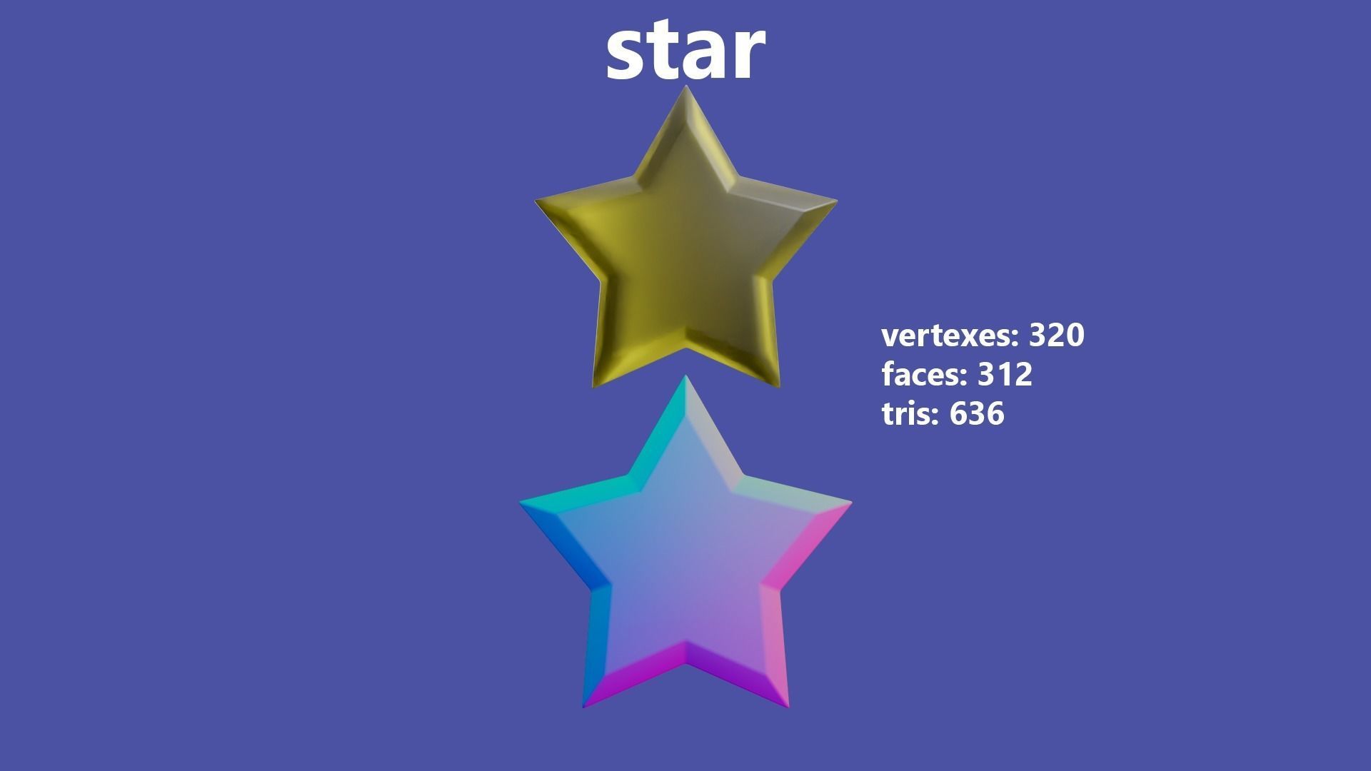 low-poly crystal pack game ready Low-poly 3D model_8