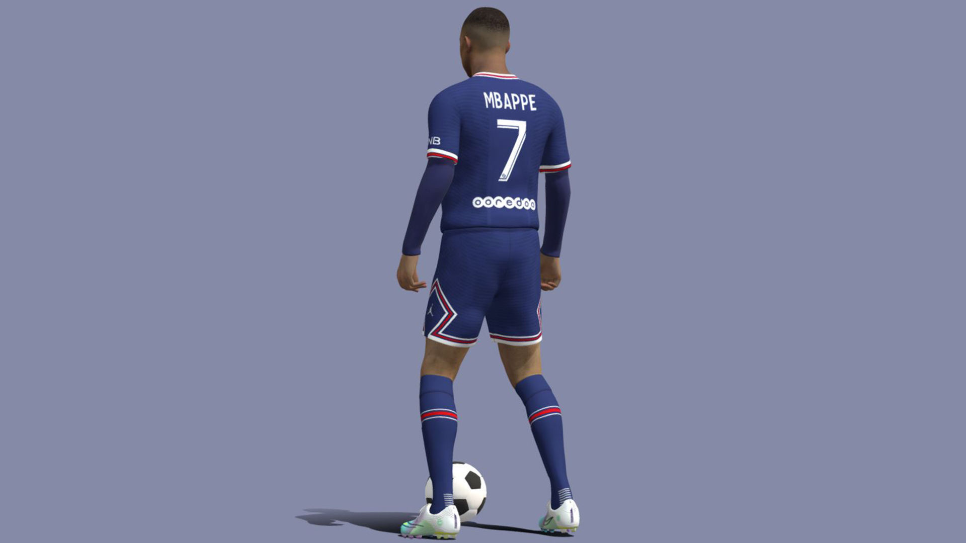 3D Rigged Kylian Mbappe  3D model_3