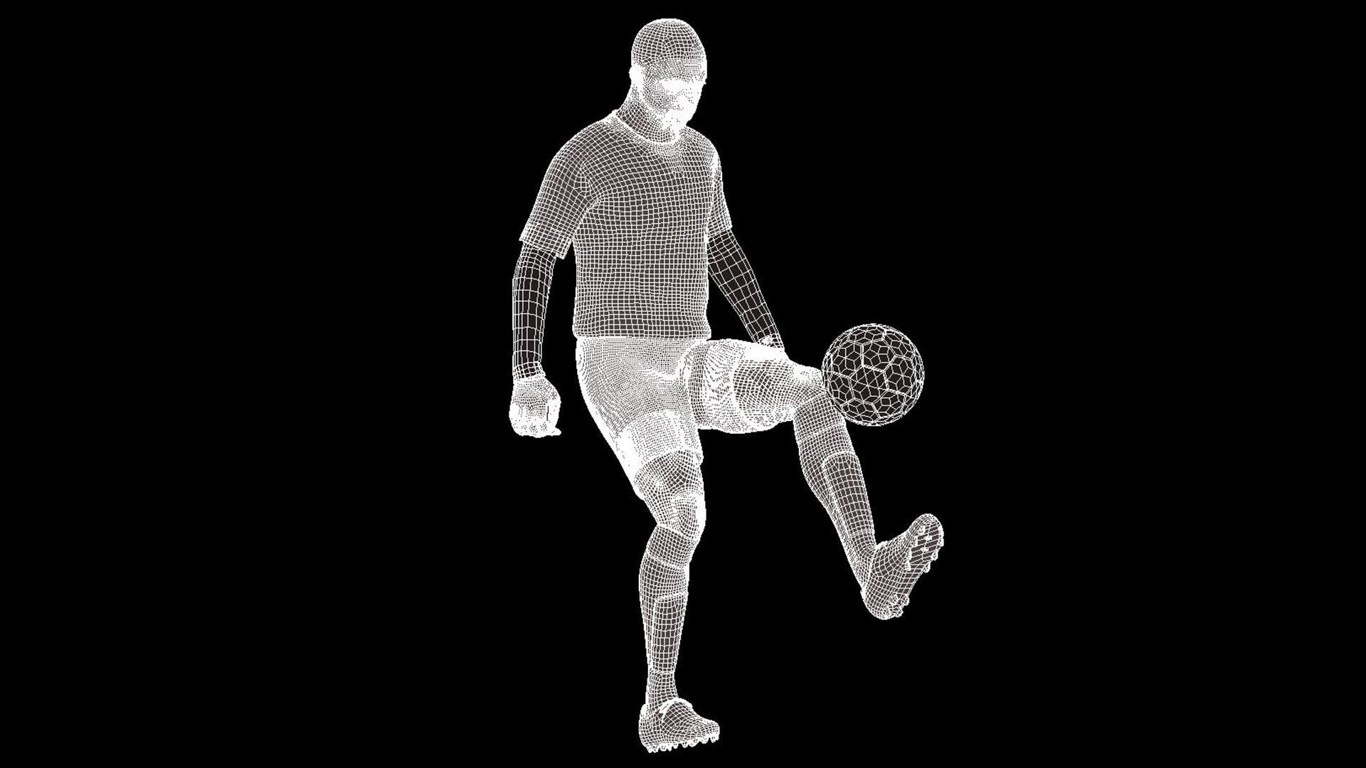 3D Rigged Kylian Mbappe  3D model_6