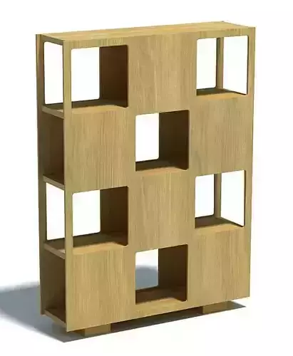 Light Wood Block Shelf