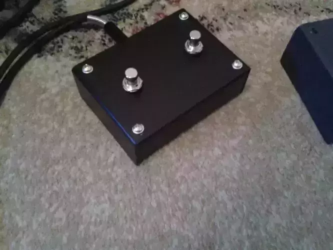 Footswitch plastic box with two switches Free 3D model