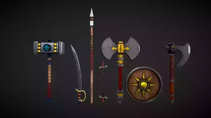 Antique Warrior Weapons