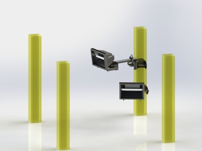 Bracket for reflector Free 3D model_3