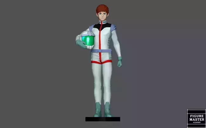 AMURO RAY GUNDAM PILOT GUNPLA ANIME 3D PRINT 3D print model