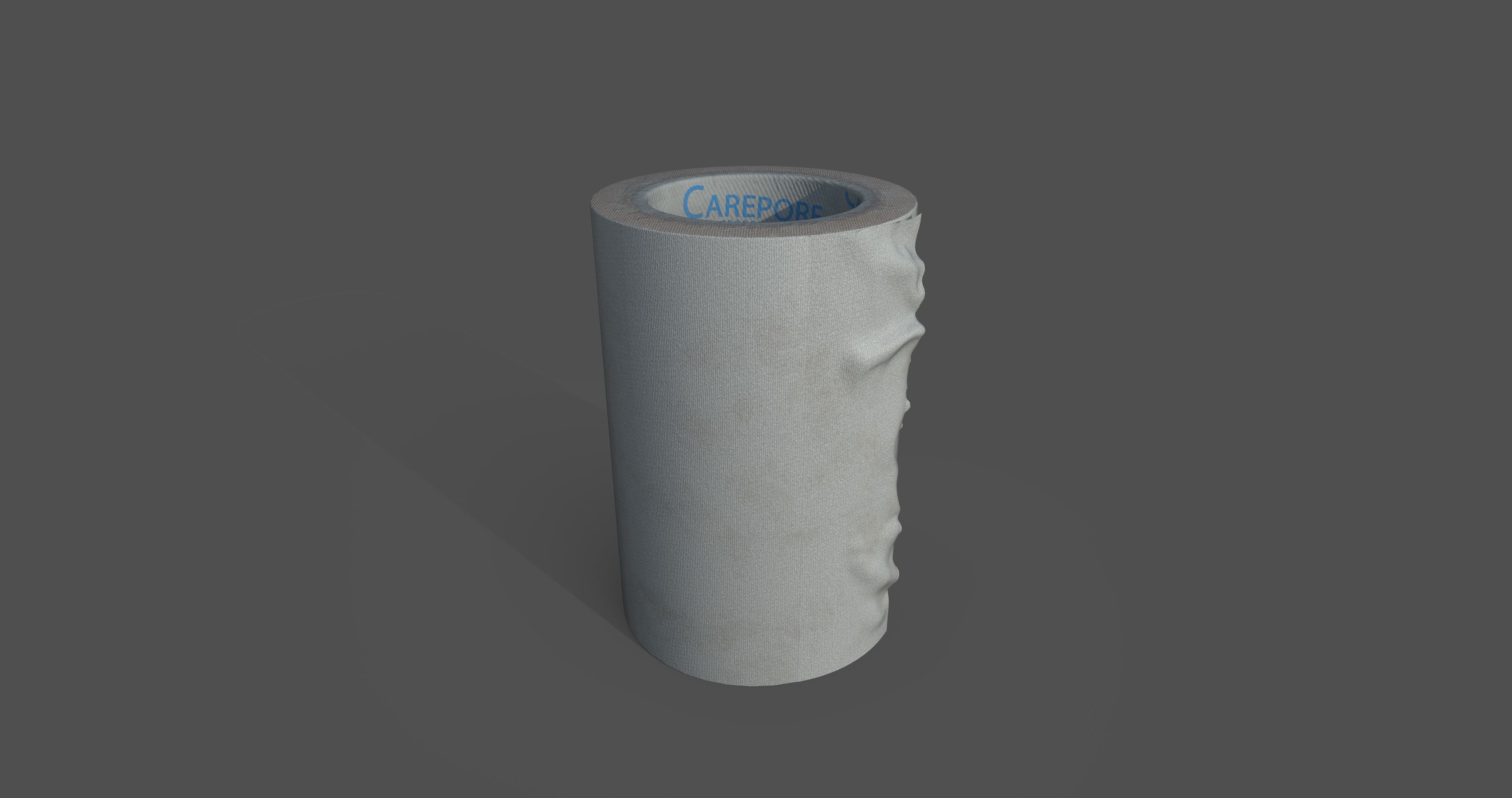 Bandage tape Low-poly 3D model_1