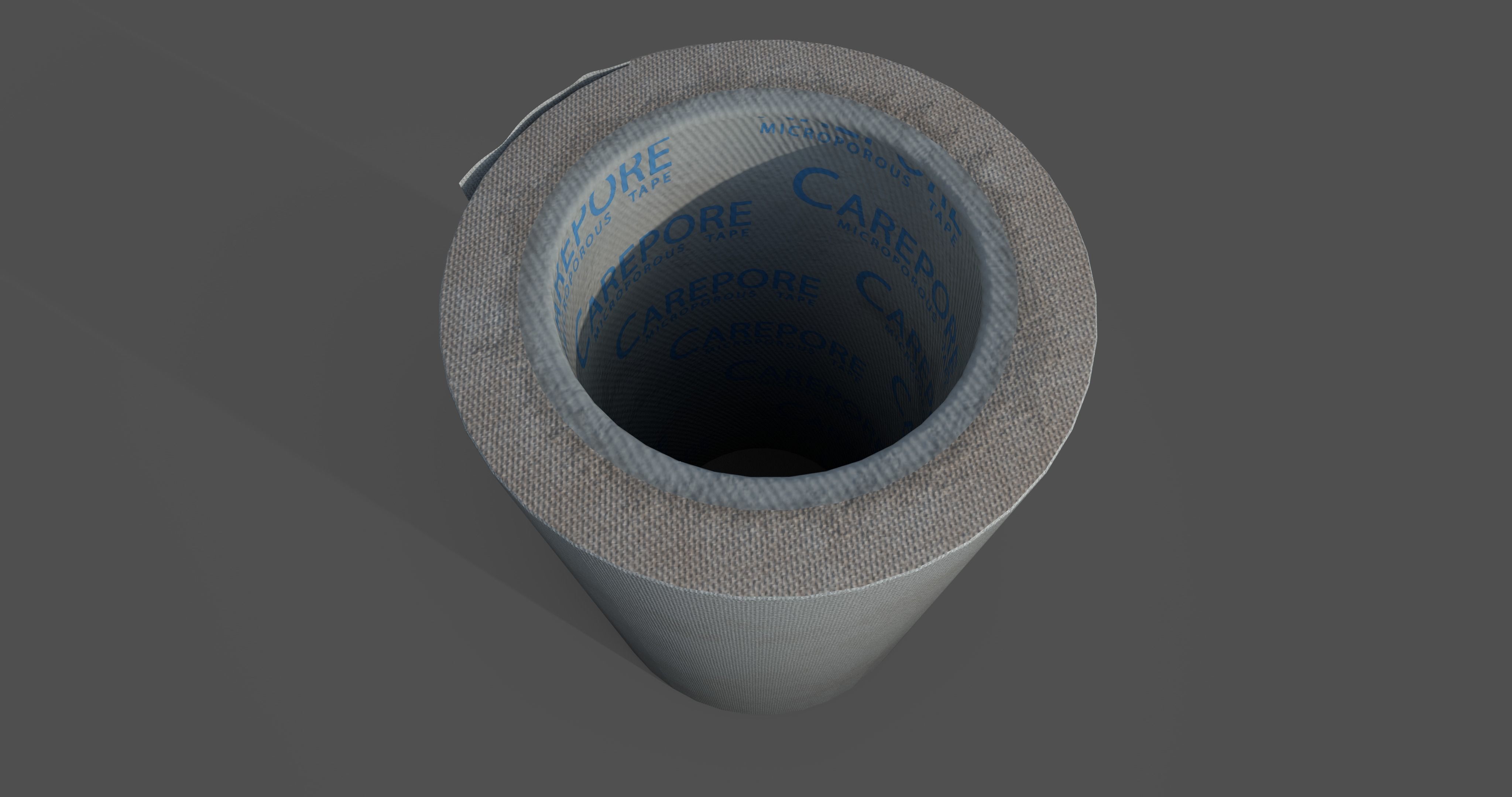 Bandage tape Low-poly 3D model_2