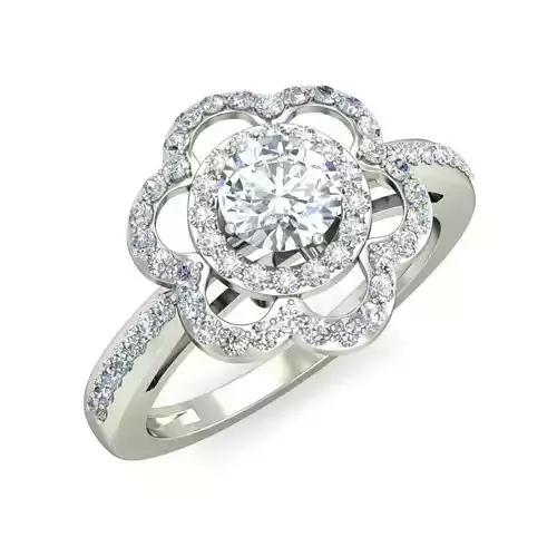 Women Solitaire Engagement Wedding Vintage Ring