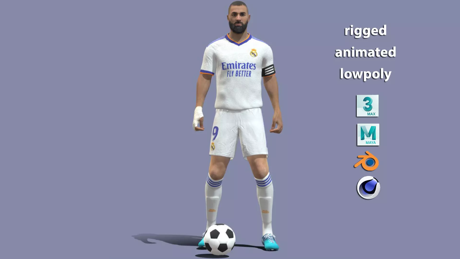 Karim Benzema 3D model_0