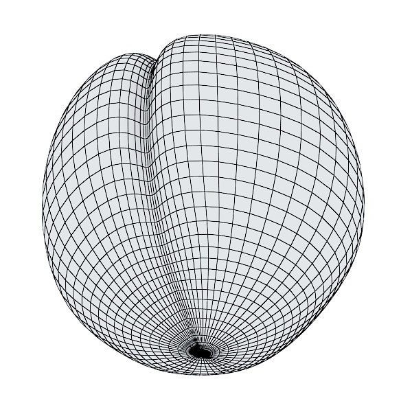 Peaches in Basket 3D model_27