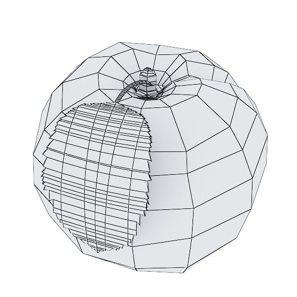 Peaches in Basket 3D model_24