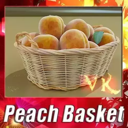Peaches in Basket