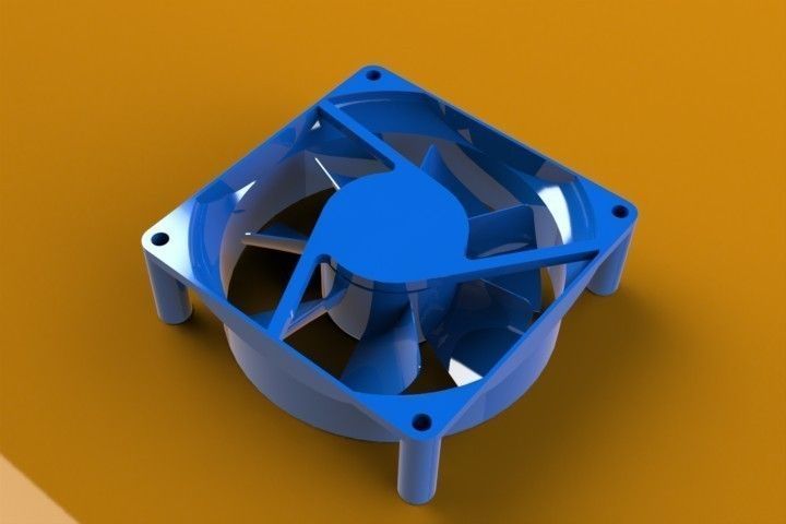 CPU Ventilator Free 3D model_2