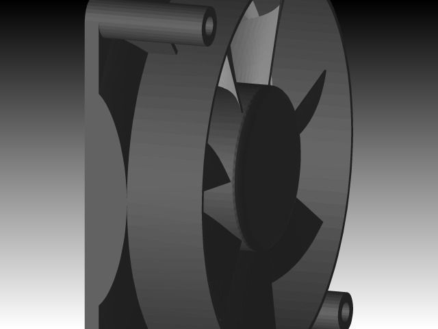 CPU Ventilator Free 3D model_3