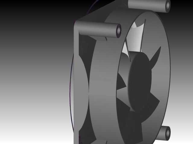 CPU Ventilator Free 3D model_4