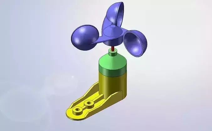 Anemometer wind turbine