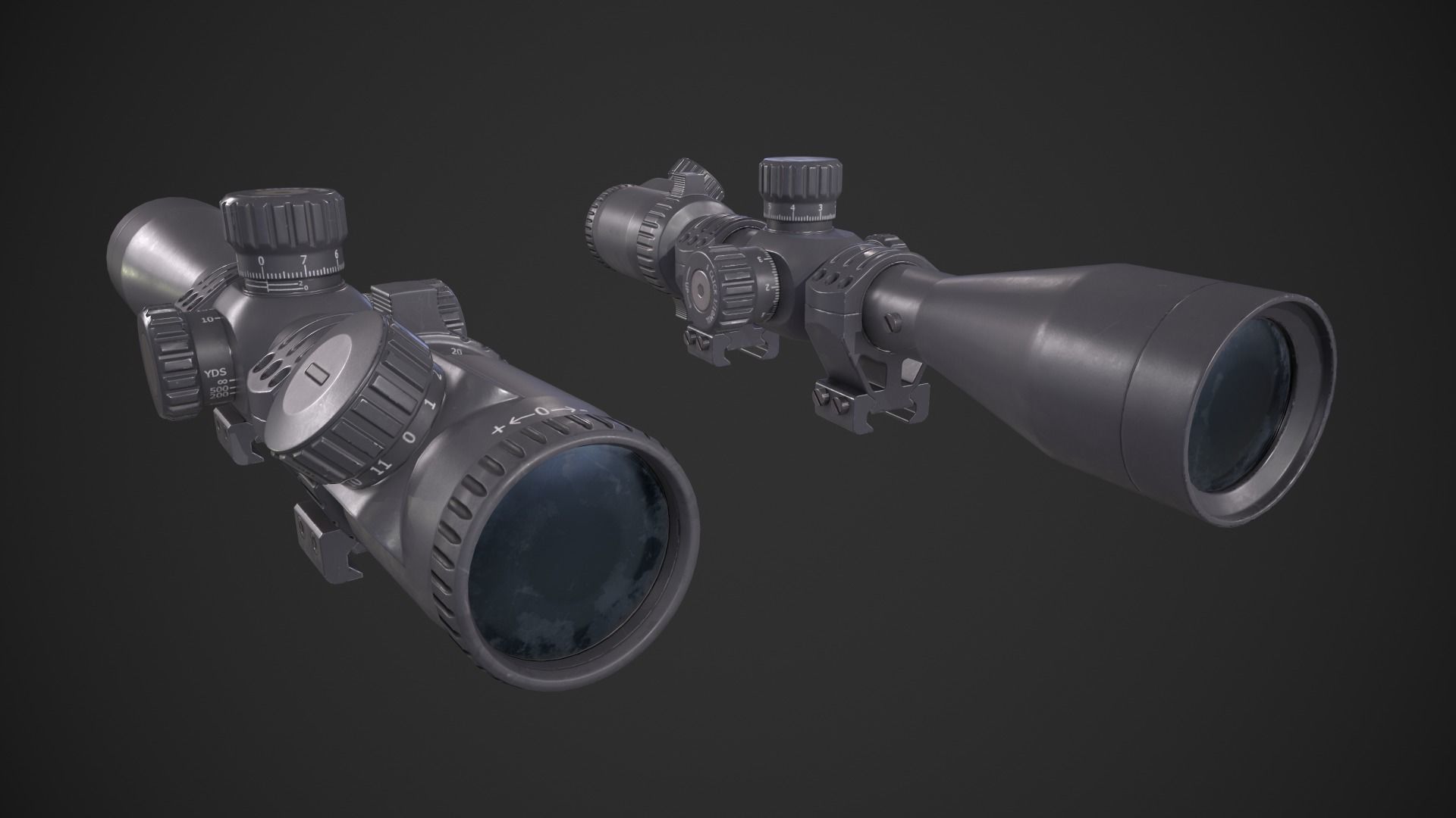 Scope 8x Low-poly 3D model_9