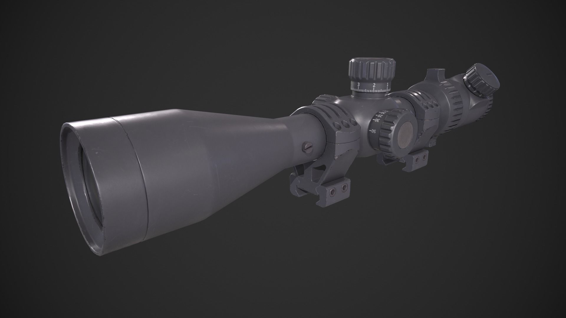 Scope 8x Low-poly 3D model_5