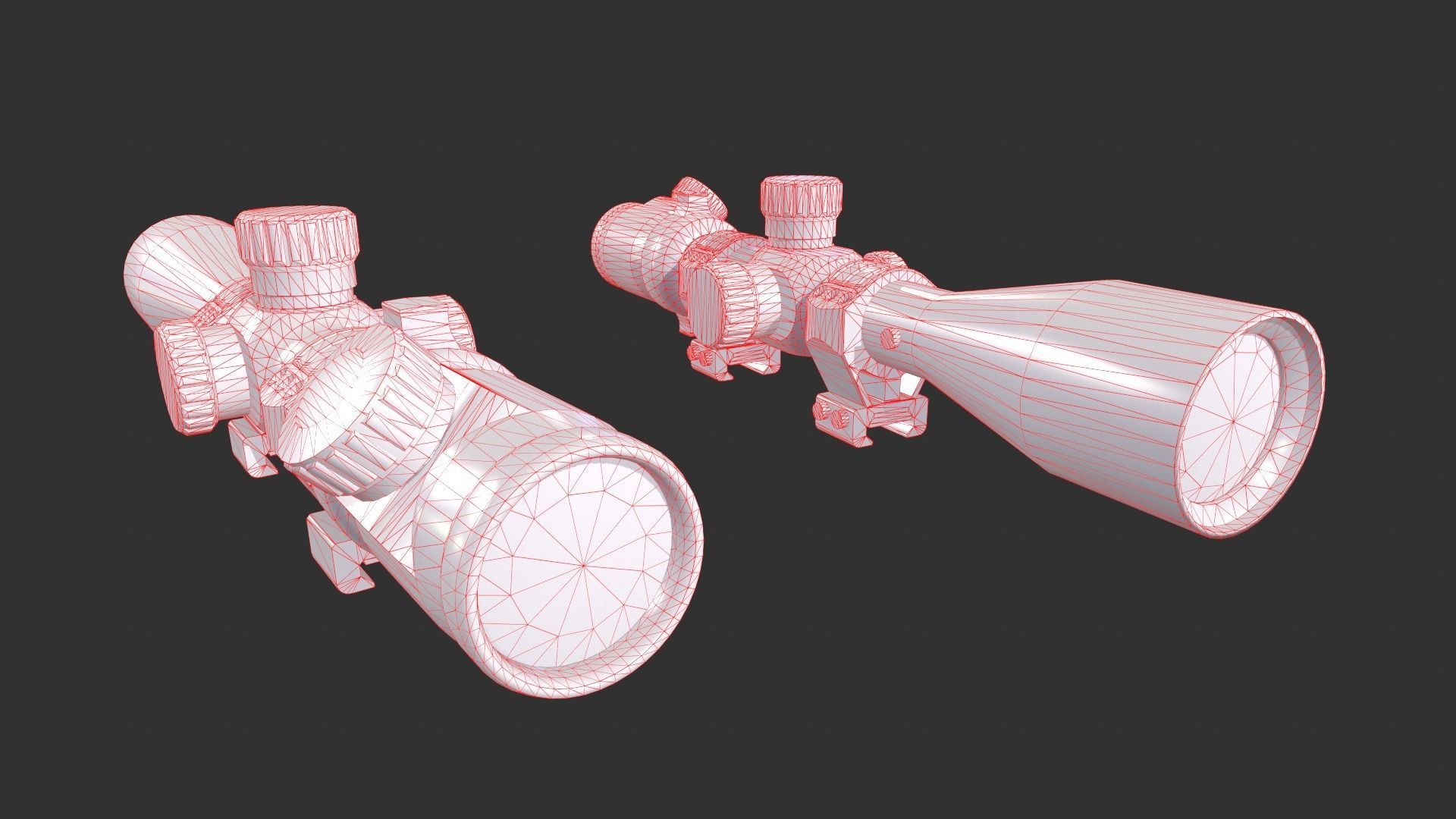 Scope 8x Low-poly 3D model_10