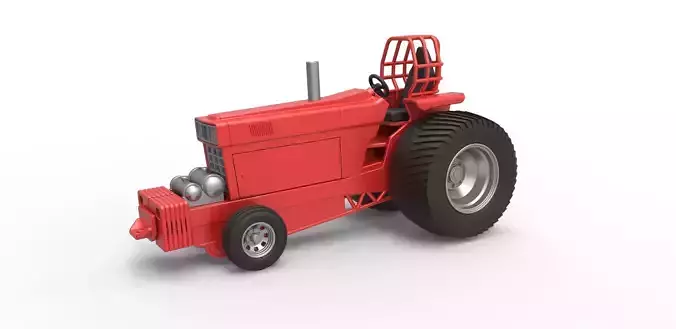 Pulling Tractor Pro Stock Scale 1 to 25 3D print model