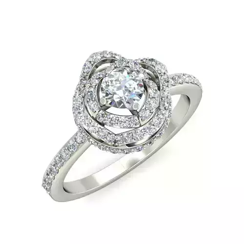 Solitaire Engagement Wedding Vintage Ring