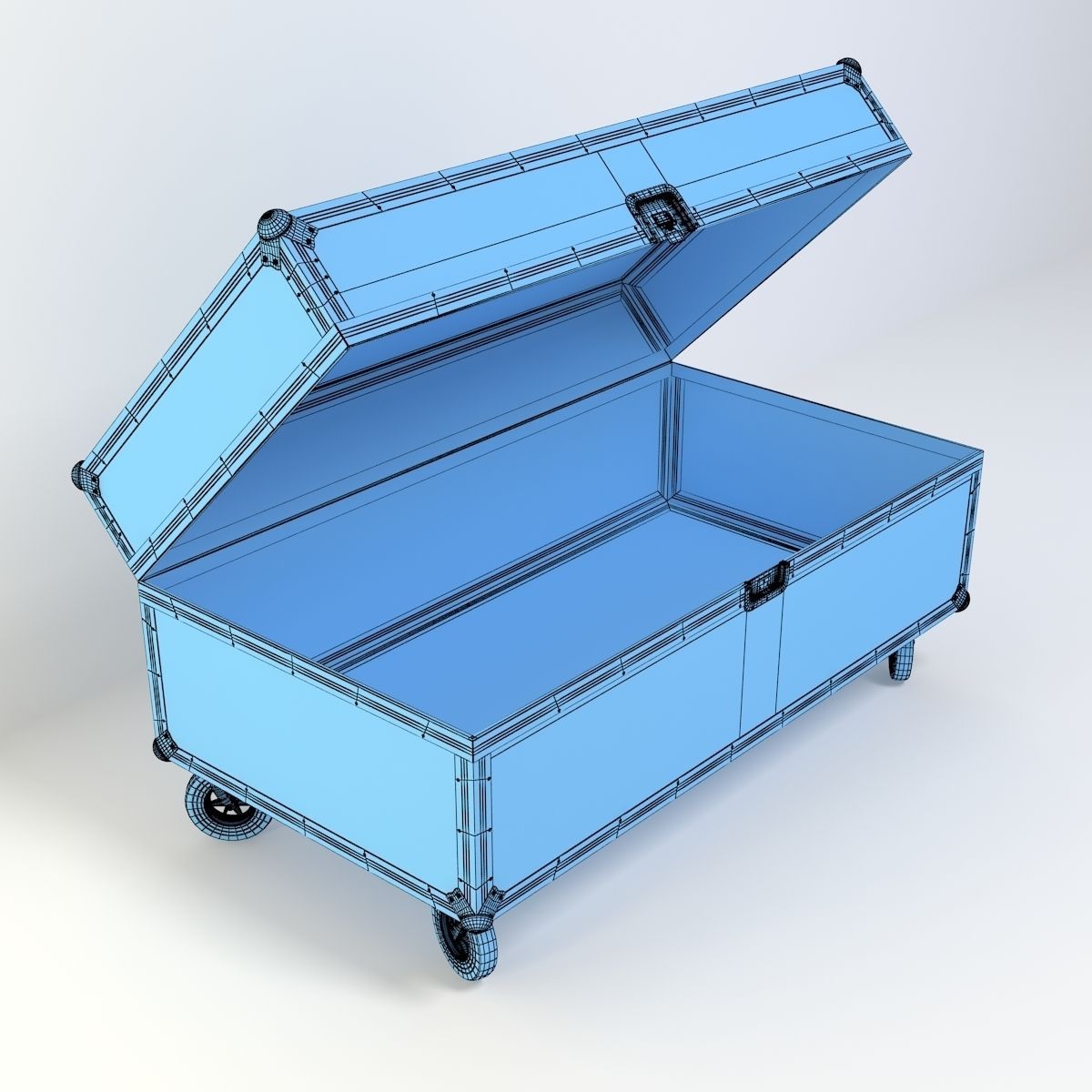 Vintage Table Box 3D model_6