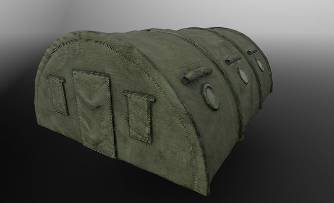 Military Camp - Low Poly - Game Ready Low-poly 3D model