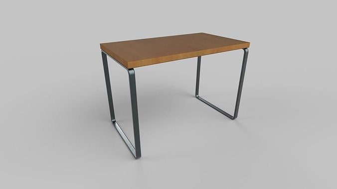 3D model table wooden console with metal legs VR / AR / low-poly | CGTrader