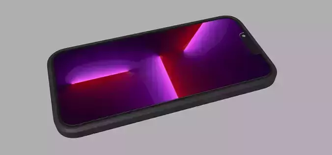 IPHONE 14 original  black case 3d model 3D print model
