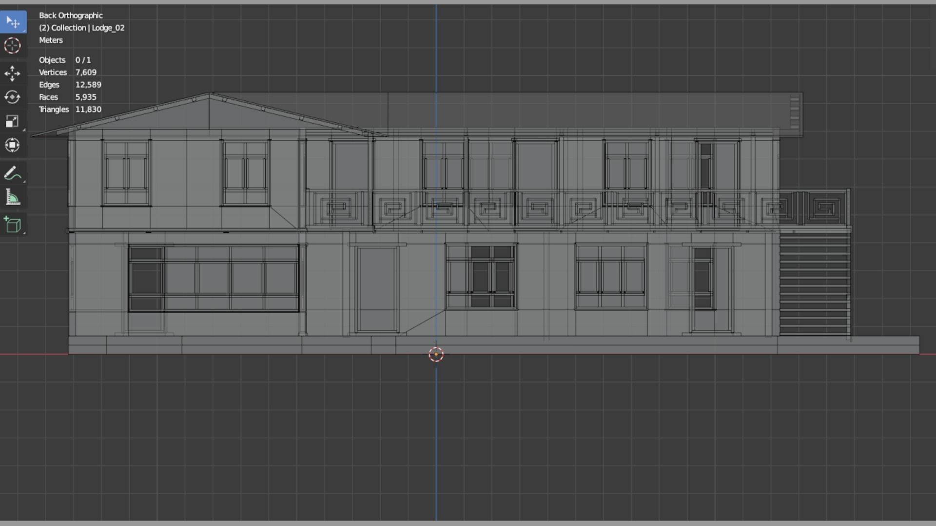 Mountain Lodge Low-poly 3D model_14