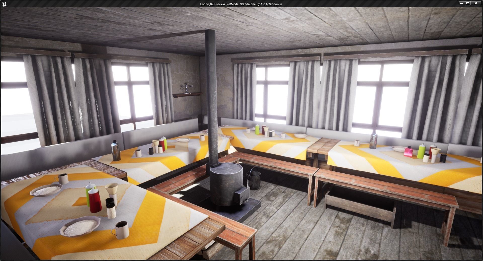 Mountain Lodge Low-poly 3D model_10