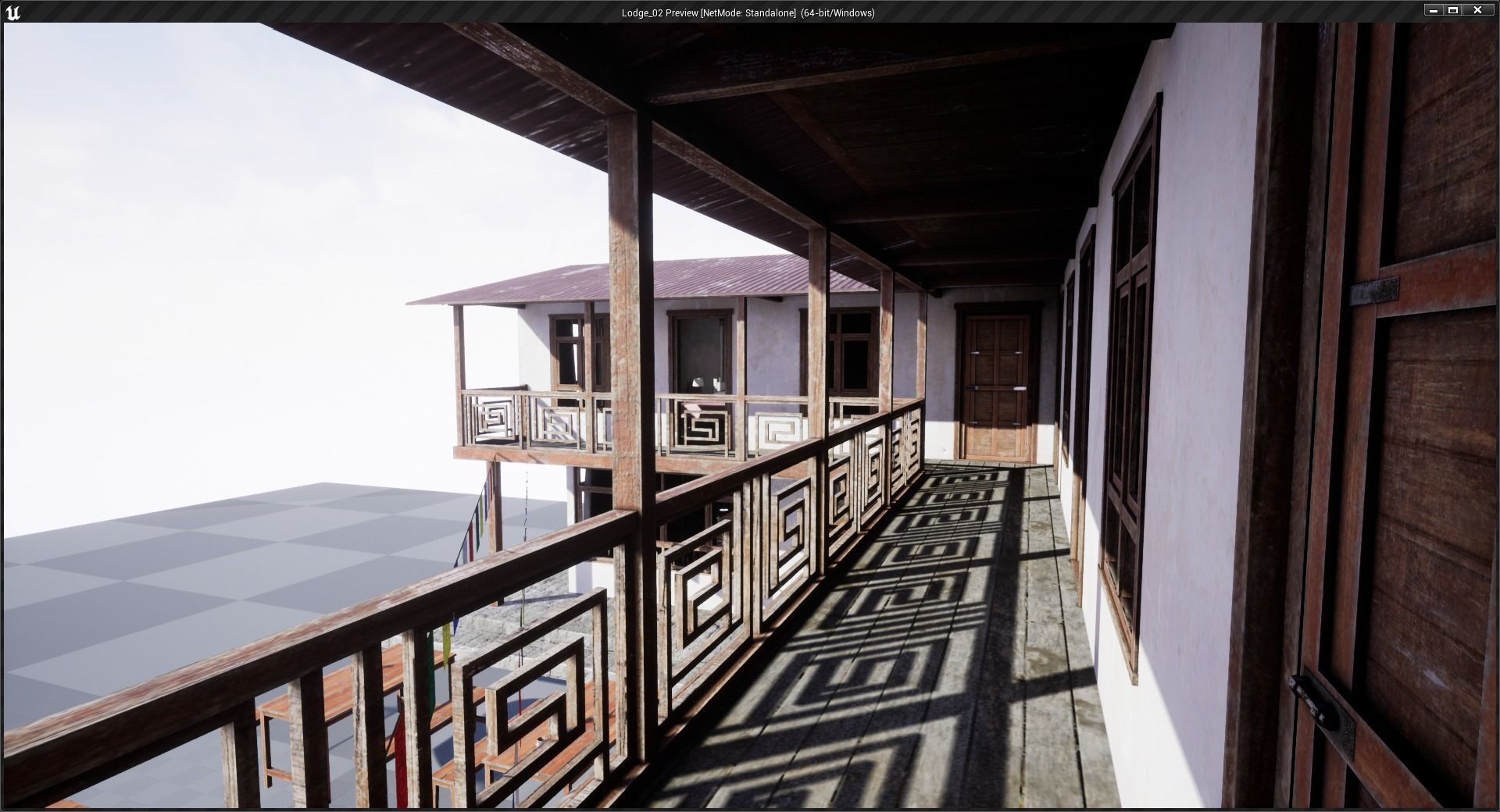 Mountain Lodge Low-poly 3D model_11