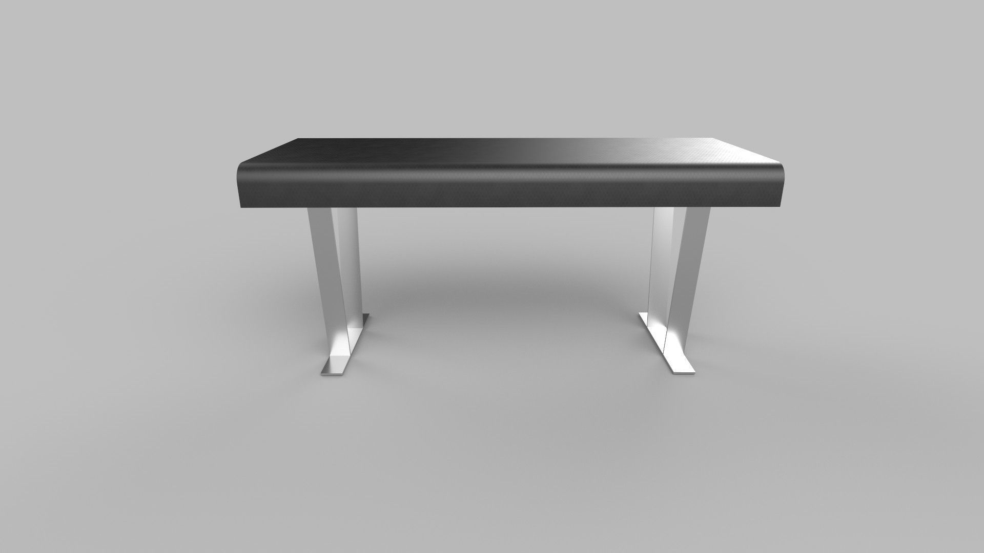 table modern desk Low-poly 3D model_1