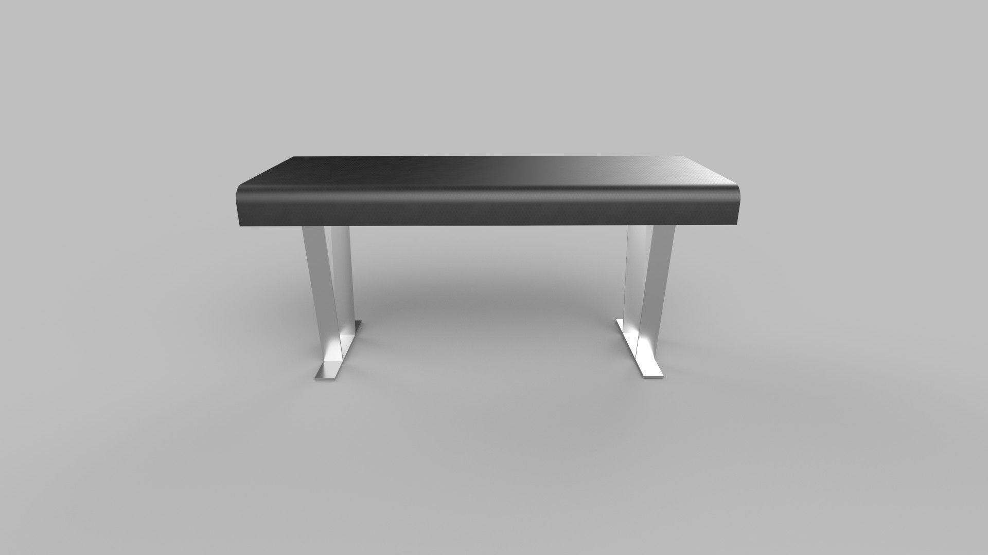 table modern desk Low-poly 3D model_4