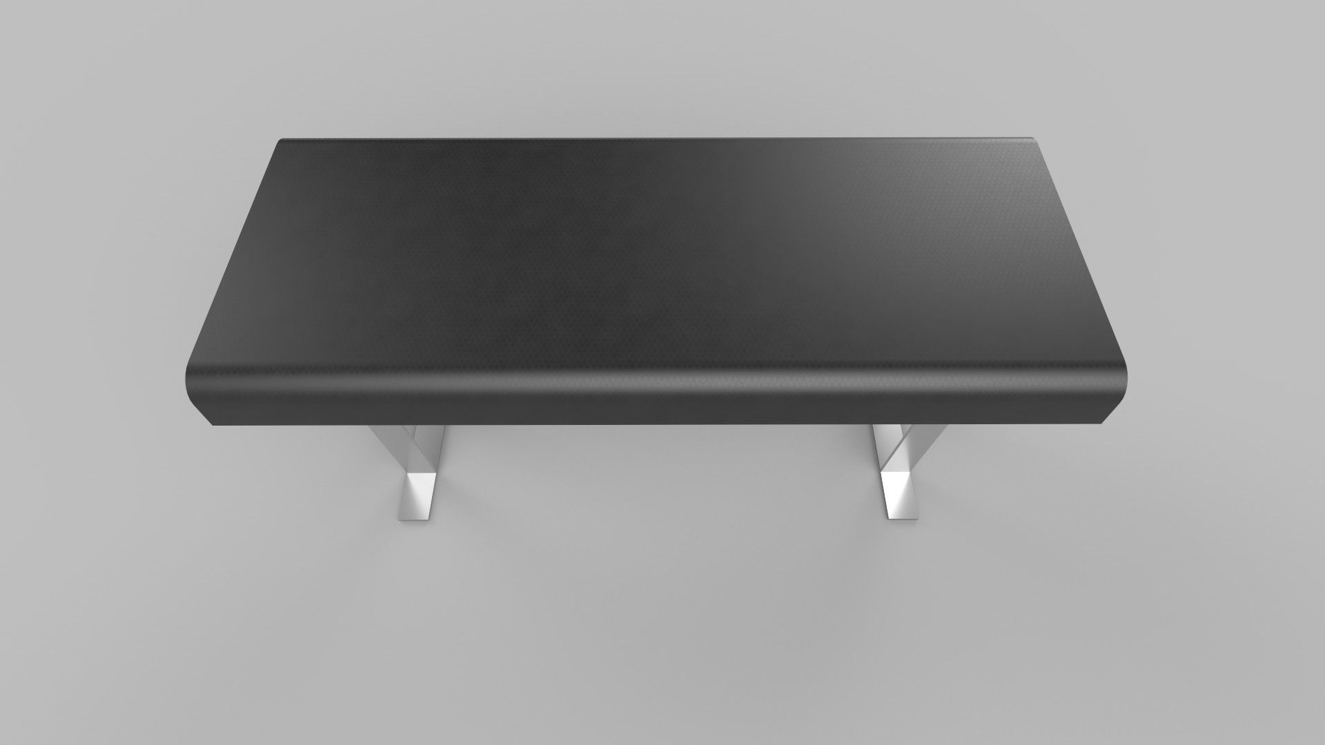 table modern desk Low-poly 3D model_3