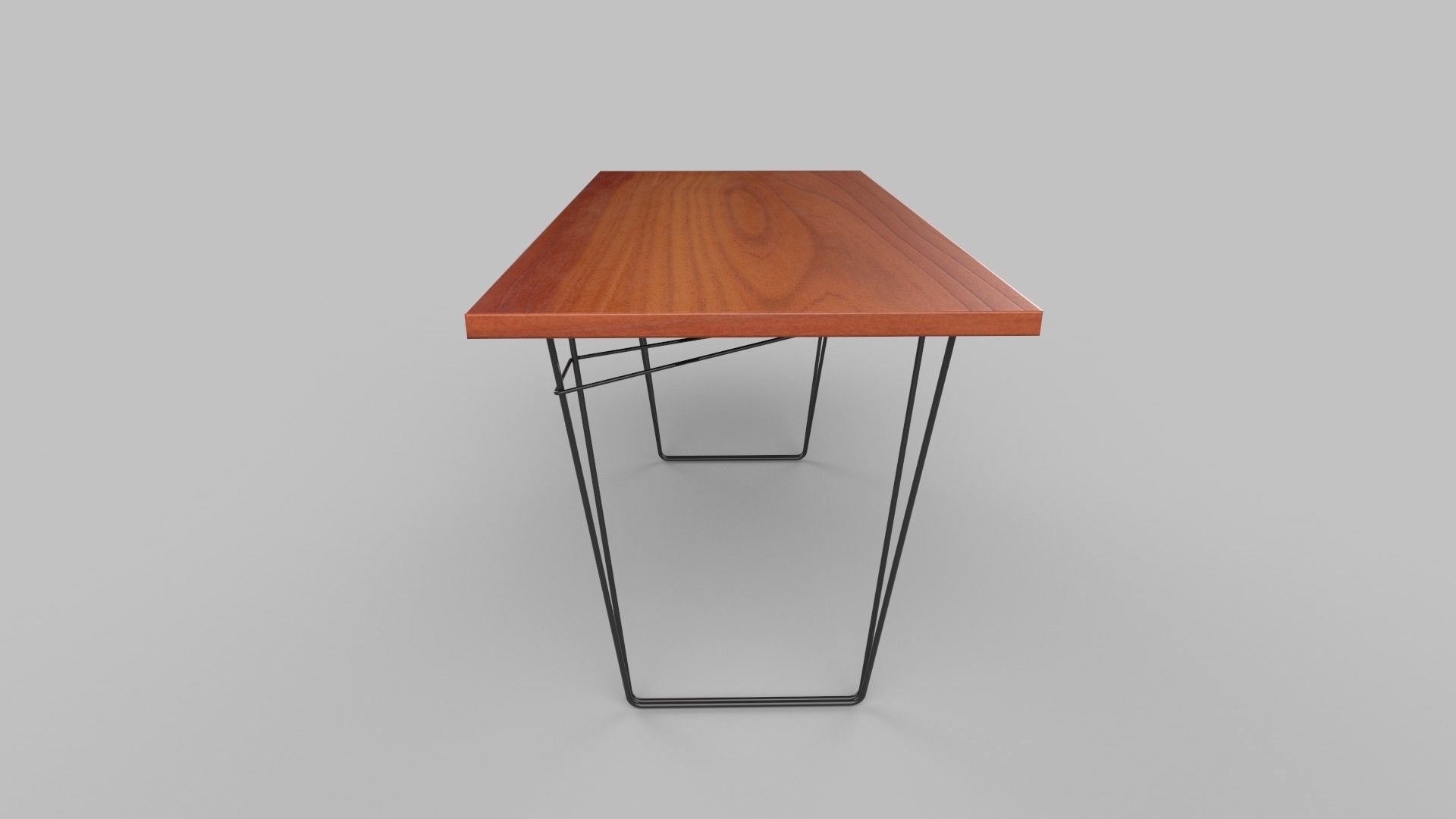table eames console Low-poly 3D model_2