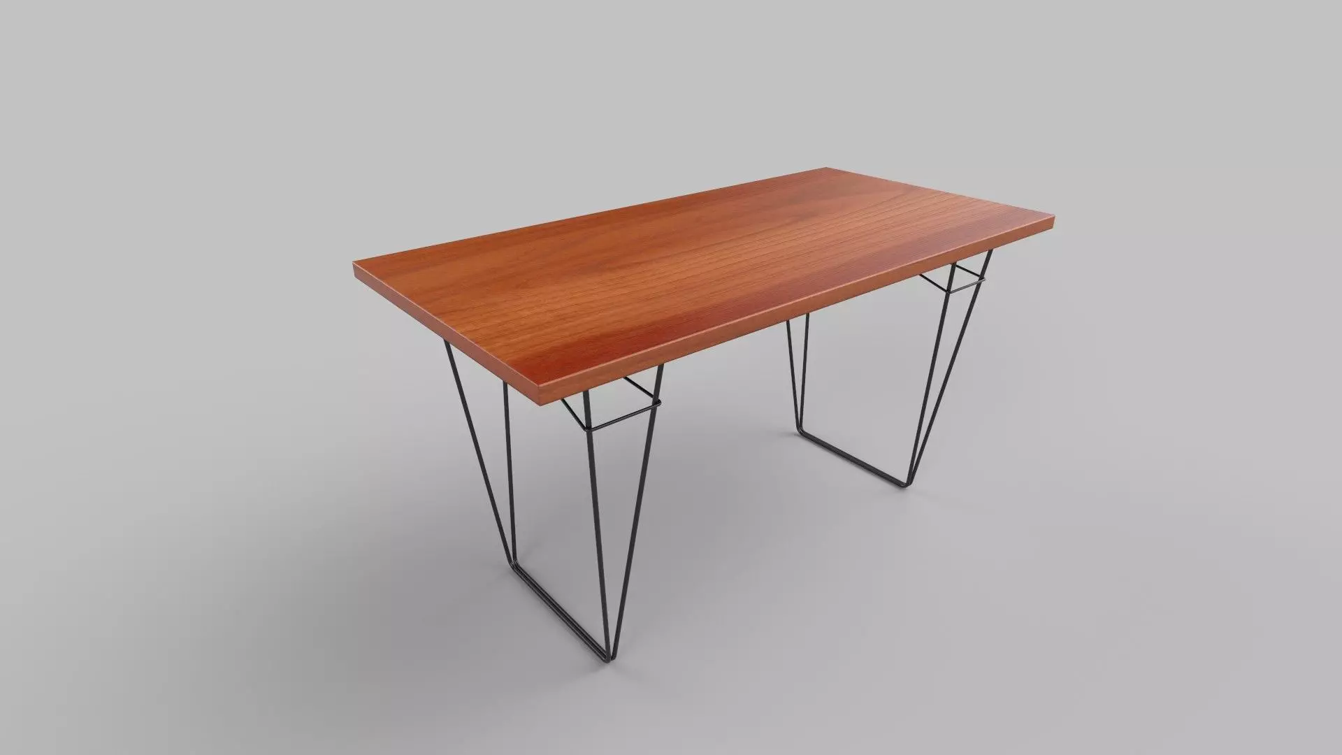 table eames console Low-poly 3D model_0