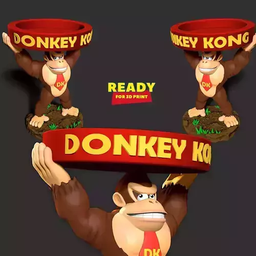 Ashtray Donkey Kong 3D print model