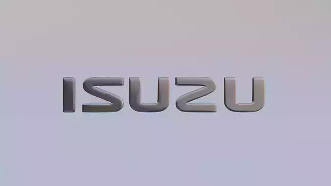Isuzu Logo - Badge - Emblem Low-poly 3D model