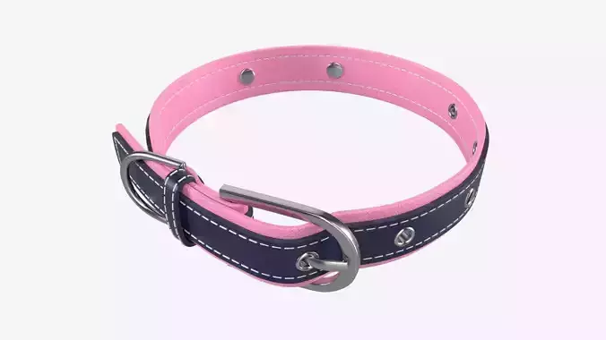 Dog Collar Leather 3D model