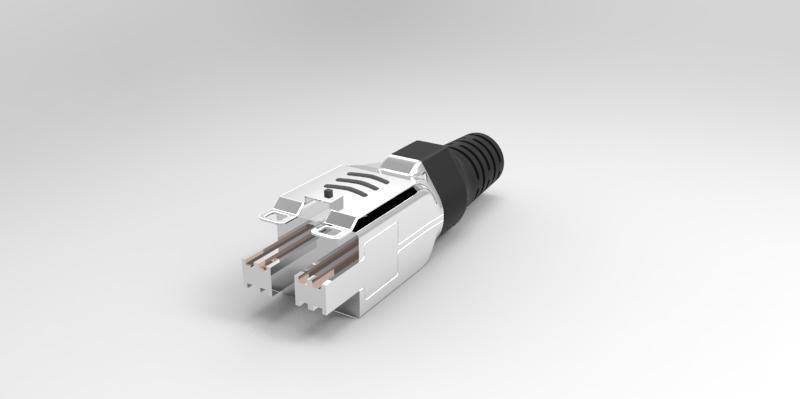 Cable connector Free 3D model_1